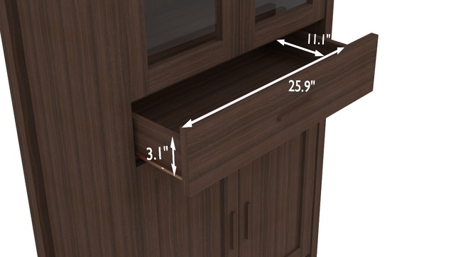 Netherland Bookshelf (65-Book Capacity)(Dark Walnut)